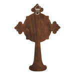 Beechwood Ornate Cross – Gold Accented Christian Wall Cross