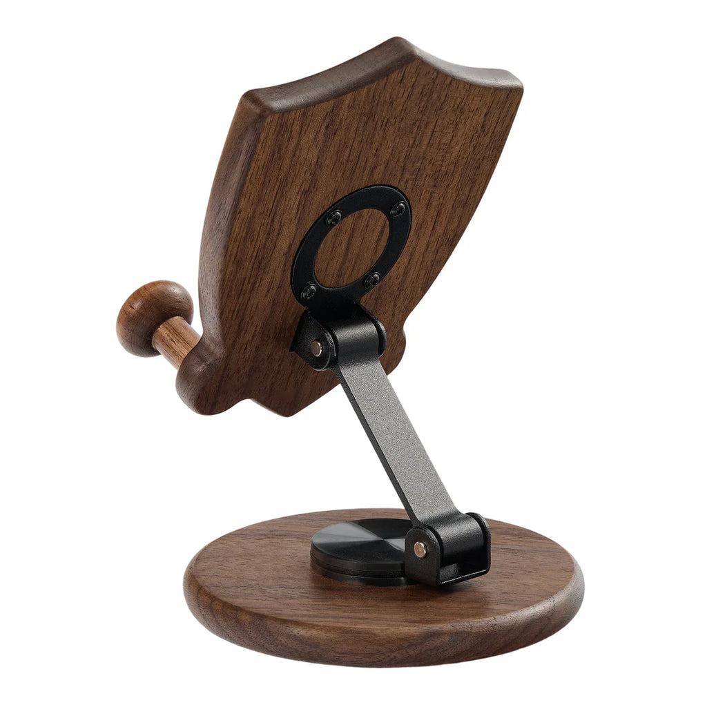 Guardian Angel Wooden Phone Stand – Original Wood Inlay Desk Holder