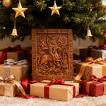 St. George the Victorious Hand-Carved Wood Icon – A Symbol of Courage & Faith - side view