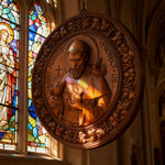 St. Francis of Assisi Wood Icon - design detail