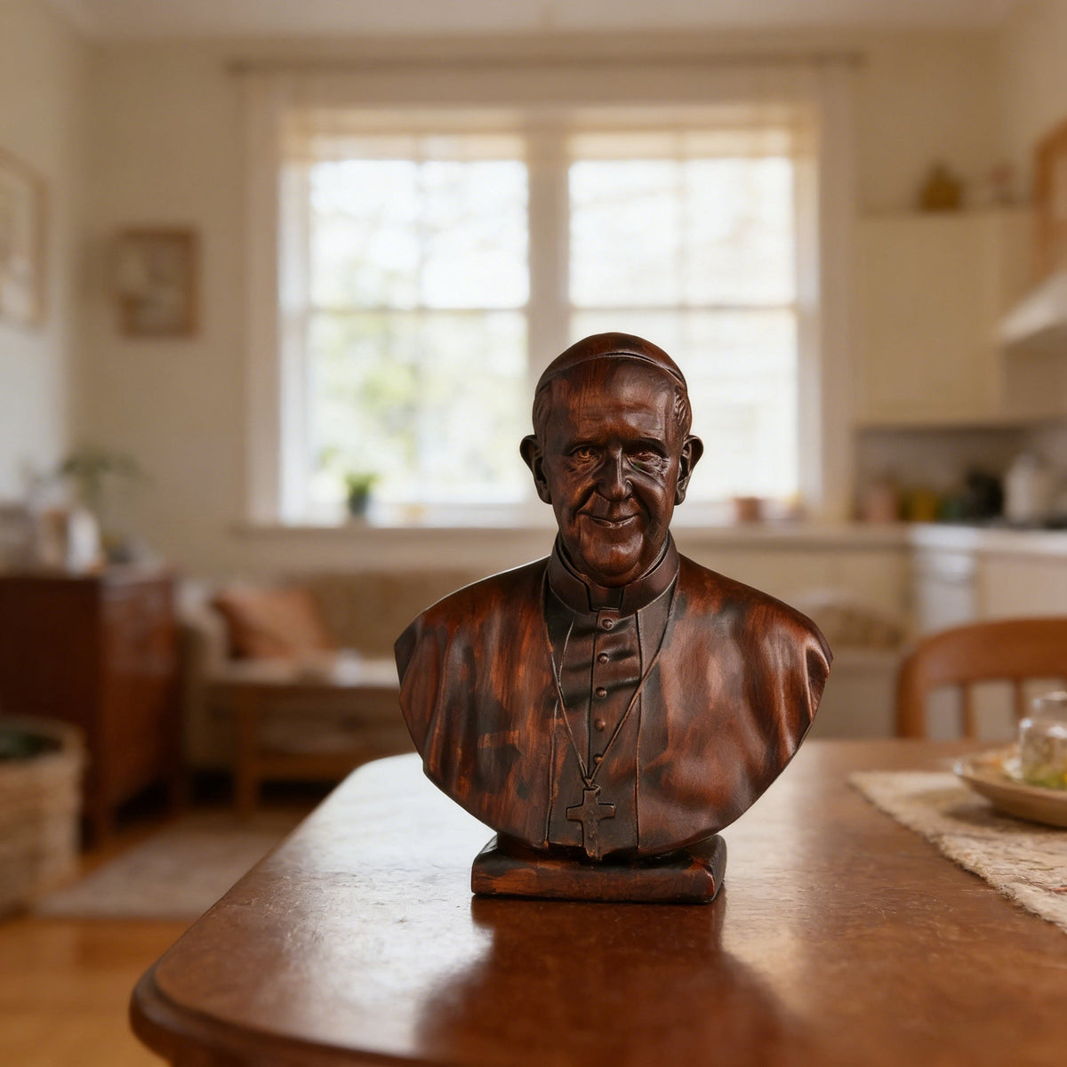 "Beechwood · Francis" Icon: Let the Warmth of Faith Grow in the Grain - side view