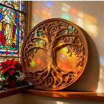 Tree of Life Wood Wall Art Decor Best Christmas Gift - With Free Stand for Christian home decor and prayer spaces