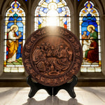 The Last Supper Round Wooden Sculpture - craftsmanship detail