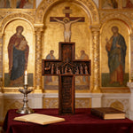 Nativity Scene Crucifix Wooden Wall Decoration - craftsmanship detail