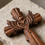 Angel Guardian Cross Wall Decoration - design detail