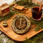 Jesus Hill Garden Prayer Plaque Wood Carving - size and finish detail