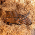 American flag with eagle wooden sign, eagle flag wood carving wall decoration, 3D engraving USA flag and bald eagle - mokarve
