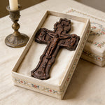 A Sacred Presence for Your Home: Hand-Carved Orthodox Cross - Christian gift presentation