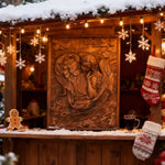 🌟 Archangel Chamuel Wood Carving – Angel of Peaceful Relationships 🌟 - size and finish detail