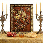 Assumption of Mary Hand-Carved Wood Wall Art: A Tribute to Heavenly Glory - product view