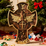The Trinity and the Archangel's Dragonslayer's Cross - Christian gift presentation