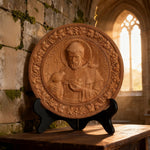 St. Francis of Assisi Wood Icon - design detail