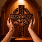 Celtic Cross Klada Cross Religious Gifts - size and finish detail