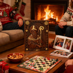 Saint Patrick Wood Carved Icon - gift presentation