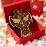 The Trinity and the Archangel's Dragonslayer's Cross - Christian gift presentation