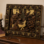 Nativity Scene Wooden Plaque – A Handcrafted Reminder of Christ's Birth