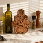“Bee & Honeycomb” Hand-Carved Wood Wall Art – A Christian Symbol of Diligence & Divine Provision - gift presentation