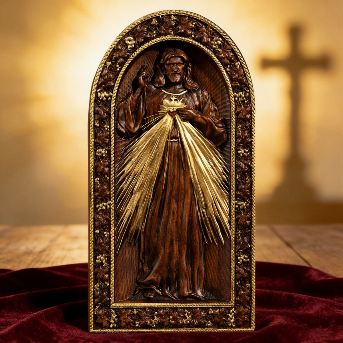 Sacred Heart of Jesus Desktop Decor - design detail