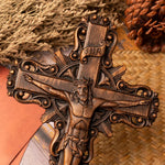 Ash wood Crucifix wood carving Crucifx ，Jesus Christ, wooden Cross gift of love - mokarve