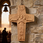 “Good Shepherd” Jesus Shepherd Wooden Wall Hanging - design detail