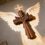 Angel Guardian Cross Wall Decoration - craftsmanship detail