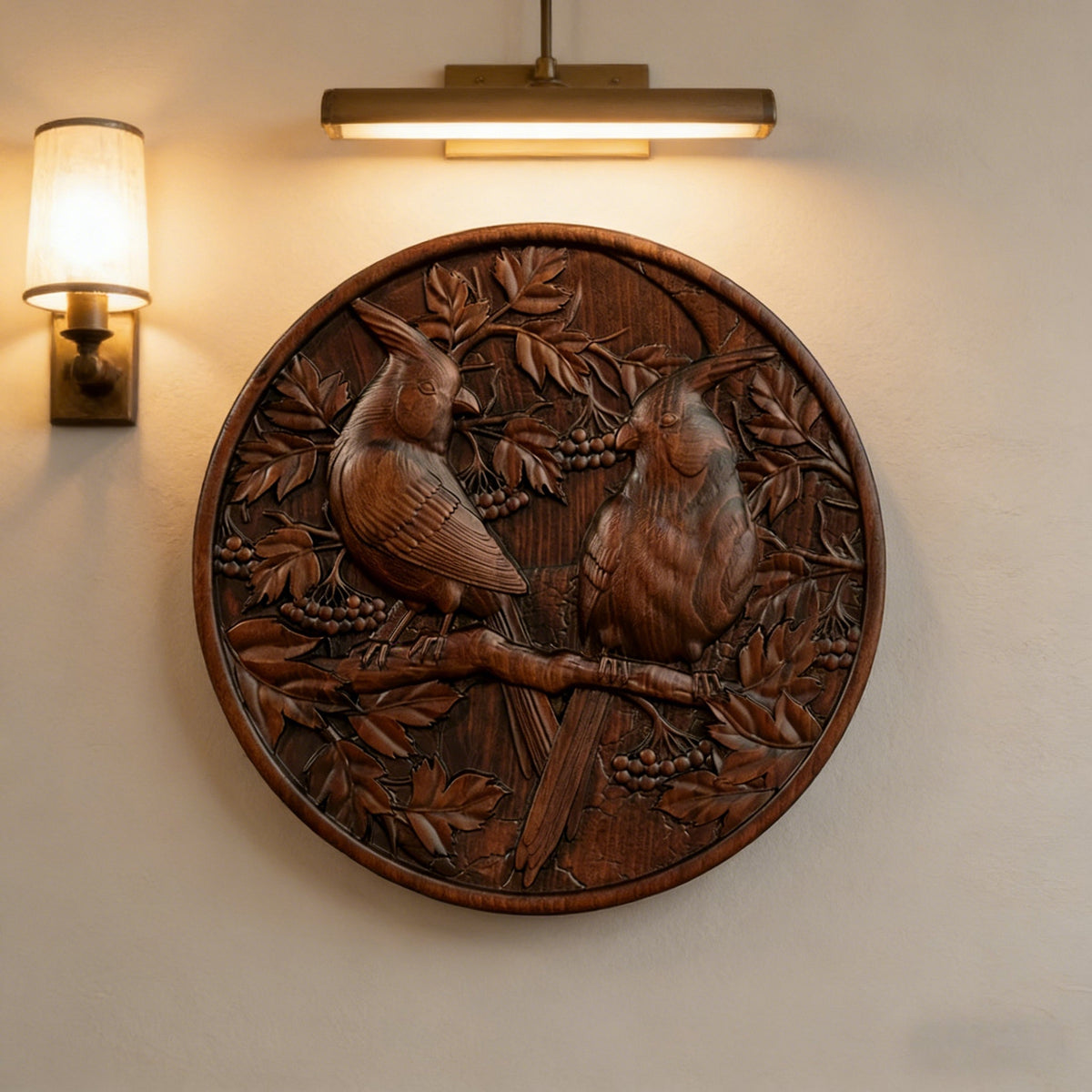 Cardinal Hand-Carved Beechwood Wall Art wooden home decor product image
