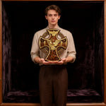 Orthodox Archangel Michael Wooden Sculpture - Gives Us Strength and Courage to Move Forward - side view