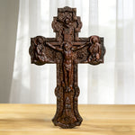 A Sacred Presence for Your Home: Hand-Carved Orthodox Cross - craftsmanship detail