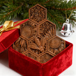 “Bee & Honeycomb” Hand-Carved Wood Wall Art – A Christian Symbol of Diligence & Divine Provision - size and finish detail