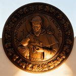 St. Francis of Assisi Wood Icon - craftsmanship detail