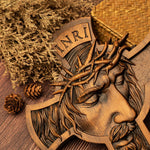 Jesus Holy Crown of Thorns Wood Cross, Christ delivered us from the curse of sin - mokarve