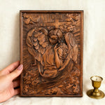 🌟 Archangel Chamuel Wood Carving – Angel of Peaceful Relationships 🌟 - craftsmanship detail