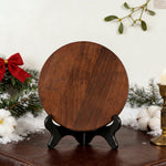 The Last Supper Round Wooden Sculpture - side view