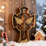 The Trinity and the Archangel's Dragonslayer's Cross - Christian gift presentation