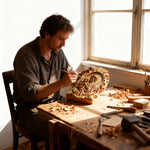 “St. Joseph & Child Jesus” Hand-Carved Wood Icon – A Timeless Christian Gift for Father’s Day & Faithful - Christian gift presentation