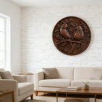 Cardinal Hand-Carved Beechwood Wall Art - side view