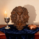 First Communion Christian Wood Carving - Sacrament of the Holy Eucharist Plaque - craftsmanship detail