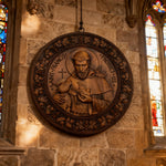 St. Francis of Assisi Wood Icon - side view