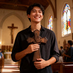 Holy Spirit Dove Wooden Cross: A Symbol of the Spirit’s Presence & Guidance - craftsmanship detail