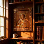 Jesus Christ Pantocrator Wood Carving - side view