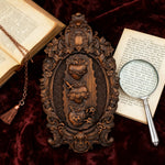 Three Sacred Hearts of the Holy Family | Solid Wood Carving Gift - size and finish detail