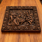 Nativity Scene Wooden Plaque – A Handcrafted Reminder of Christ's Birth - design detail