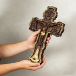 A Sacred Presence for Your Home: Hand-Carved Orthodox Cross - product view