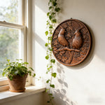 Red Cardinal Couple Hand-Carved Wood Figurine: A Symbol of Hope & Spiritual Connection - design detail