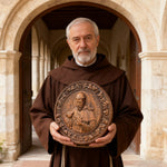 St. Francis of Assisi Wood Icon - side view
