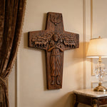 “Good Shepherd” Jesus Shepherd Wooden Wall Hanging - side view