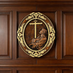 The Prayer in Gethsemane Solid Wood Carving: Find Steady Strength in His Sorrow - product view