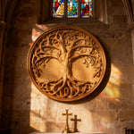 Tree of Life Wood Wall Art Decor Best Christmas Gift - With Free Stand - side view