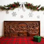 Last Supper Religious Carving Icons Gifts Wood Carving Religious Wood Wall Art - product view