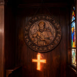 St. Francis of Assisi Wood Icon - design detail